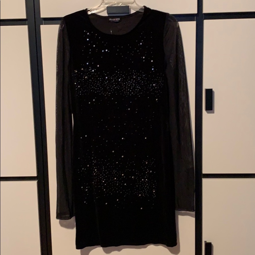 Black Velvet Fashion Nova Dress